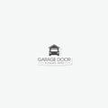 Garage door car logo design template sticker icon Royalty Free Stock Photo