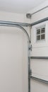 Garage Door Post Rail Spring Installation Assembly