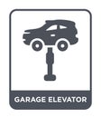 garage elevator icon in trendy design style. garage elevator icon isolated on white background. garage elevator vector icon simple Royalty Free Stock Photo