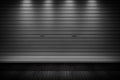 Garage or factory storage gate roller shutter doors metal floor building