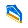 garage metal frame isometric icon vector illustration Royalty Free Stock Photo