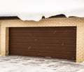 Garage in a private house Royalty Free Stock Photo