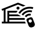 Garage remote control icon Royalty Free Stock Photo