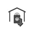 Garage remote control icon - Illustration