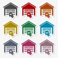 Garage remote control icon - Illustration