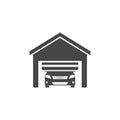 Garage remote control icon - Illustration