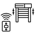 Garage remote control vector icon