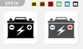 Garage repairs car battery icon