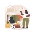 Garage sale abstract concept vector illustration.