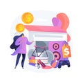 Garage sale abstract concept vector illustration