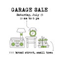 Garage sale banner