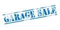 Garage sale blue stamp