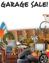 Garage Sale Flyer Sign Royalty Free Stock Photo