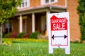 Garage sale sign Royalty Free Stock Photo