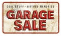 Garage Sale Sign Vintage Grunge Royalty Free Stock Photo