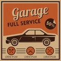 garage service. Vector illustration decorative design Royalty Free Stock Photo