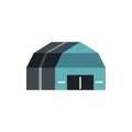 Garage storage icon, flat style