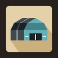 Garage storage icon, flat style