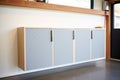 garage wall mounted cabinet with sliding doors