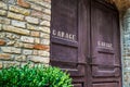 Garage wooden door