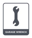garage wrench icon in trendy design style. garage wrench icon isolated on white background. garage wrench vector icon simple and