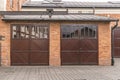 Garages and door Royalty Free Stock Photo