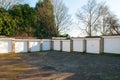 Garages in a residential area Royalty Free Stock Photo