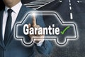 Garantie in german Warranty with car touchscreen is operated b