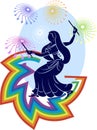 Garba (Dandia) Is An Indian Dance