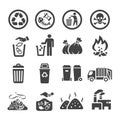 Garbag icon set