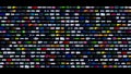 Garbage as an omnipresent threat - plastic bottles moving through screen