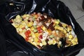 garbage bag filled with wastage of food, mostly seeing in hotels and party events