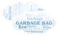 Garbage Bag word cloud Royalty Free Stock Photo