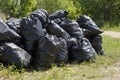 Garbage bags Royalty Free Stock Photo