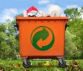 Garbage bin Royalty Free Stock Photo