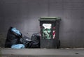 Garbage bins and bags. Separate collection.