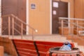 Garbage bins in the yard Royalty Free Stock Photo