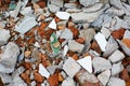 Garbage bricks heap, Mortar fragments