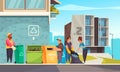 Garbage Cartoon Illustration Royalty Free Stock Photo