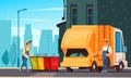 Garbage Cartoon Illustration Royalty Free Stock Photo
