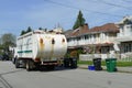 Garbage Collecting Truck in Canada Royalty Free Stock Photo