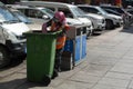 Garbage collector in China, janitor, garbage collection, garbage