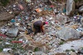 Garbage collector at work in India