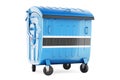 Garbage container with Botswanian flag, 3D rendering Royalty Free Stock Photo