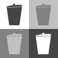 The garbage container. Vector icon Trash can. Waste.Vector set i Royalty Free Stock Photo