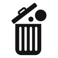 Garbage content filter icon simple vector. Work idea
