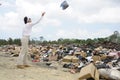 Garbage disposal site in Belize