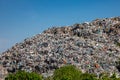 Garbage dump outside the city in the open air Royalty Free Stock Photo