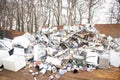 garbage dump, scrap metal and electrical appliances, disposal, recycling of old things