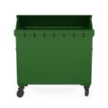 Garbage Dumpster Isolated